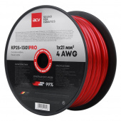 ACV KP50-1301PRO Силовой кабель красный 4AWG (50m) чистая безкислородная медь