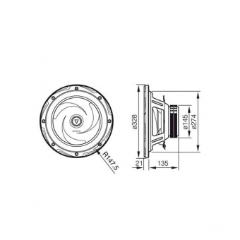 Головка сабвуфера KENWOOD KFC-W3010 (30см) фото 3 Головка сабвуфера KENWOOD KFC-W3010 (30см) фото 3