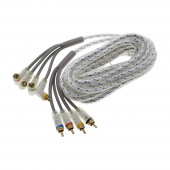 KICX FRCA 44-5-SA Межблочный 2RCA-2RCA кабель c двойной изоляцией, длина 5 метр
