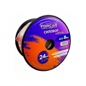 Силовой кабель FORCAR ACC-8Ga /8мм 2 (бухта 24 метра )  / красный