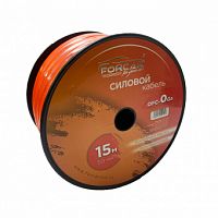 Силовой кабель FORCAR OFC-0Ga (бухта 15 м., чистая медь, красный)