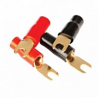 KICX ST4G-100 Клемма силовая "вилка" для кабеля 4AWG (21 мм2) 50кр/50черн