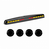 Парковочные радары PARK MASTER 32U-4-AX-Black (4 черных датчика тип АX, индикатор 32)