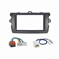 Incar RTY-N19 KIT Набор для TOYOTA Corolla (2007-2013), Рамка 2din + ISO разъем + ANT переходник